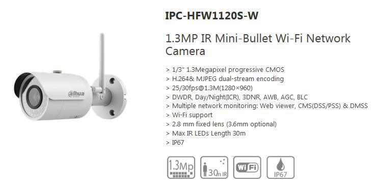 Dahua IPC-HFW1120S-W Dahua IPC-HFW1120S-W